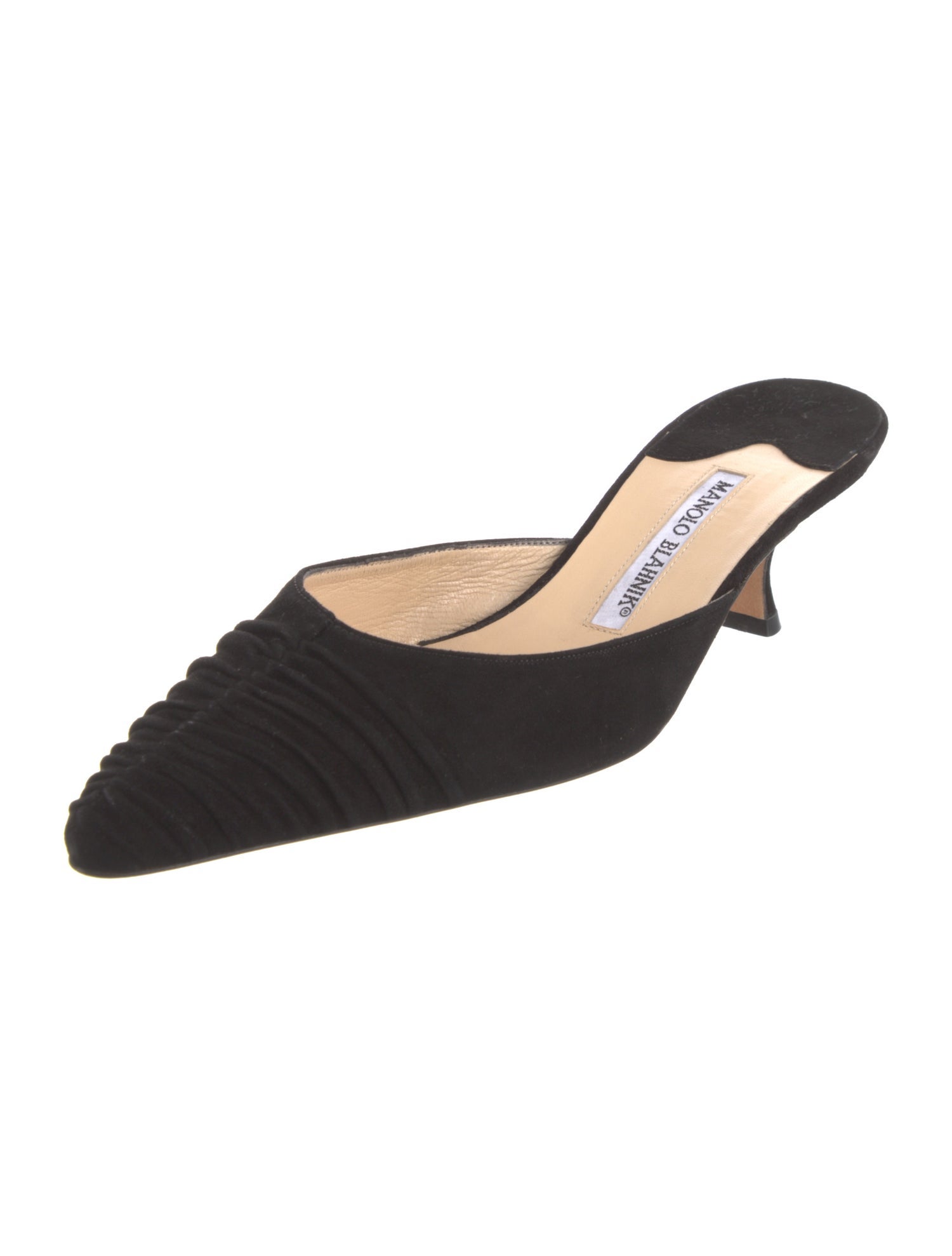 Manolo Blahnik Suede Mules