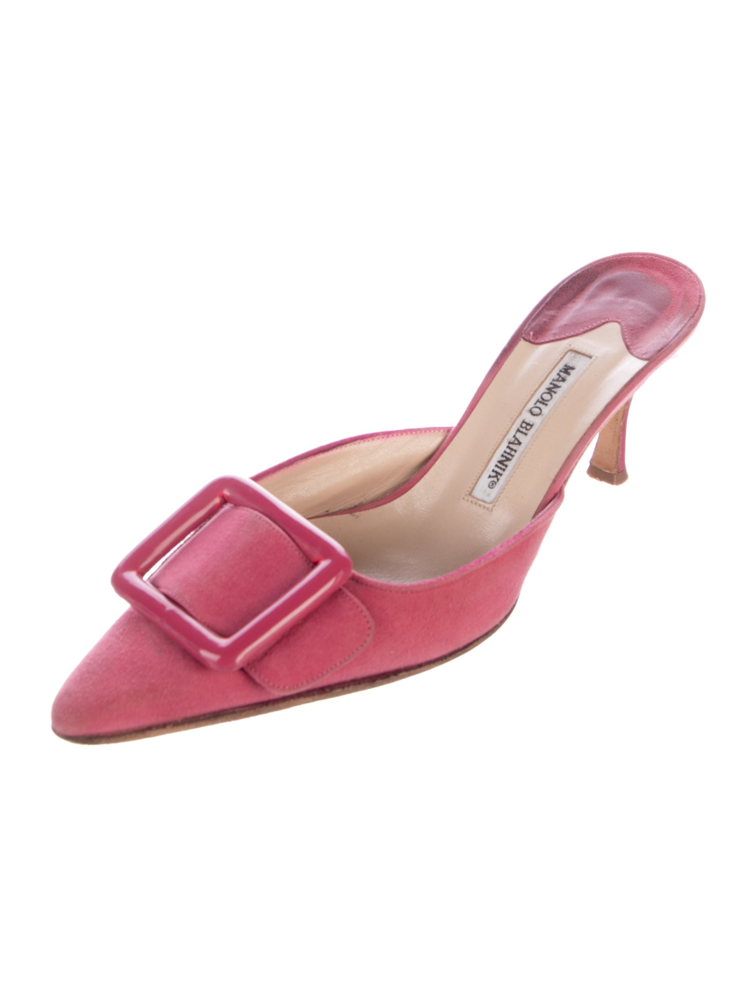 Manolo Blahnik Suede Mules
