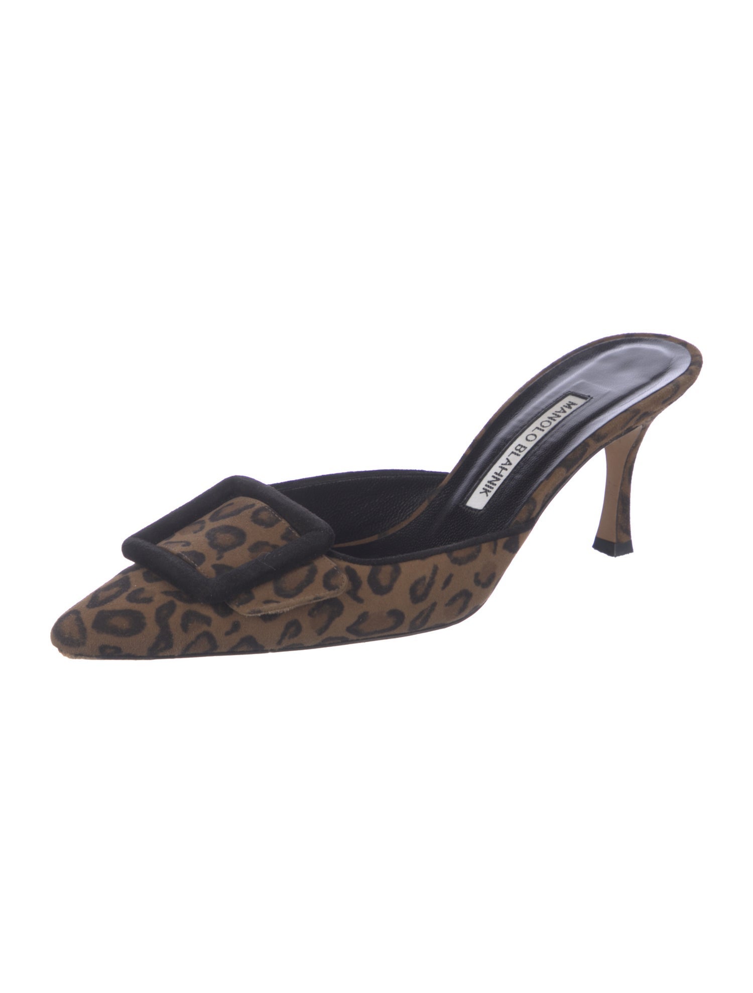 Manolo Blahnik Suede Animal Print