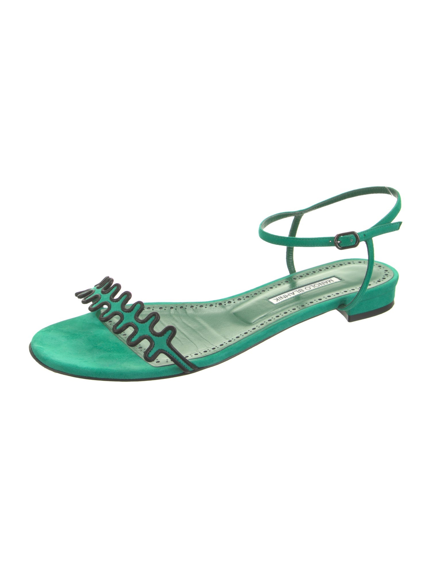 Manolo Blahnik Suede Sandals