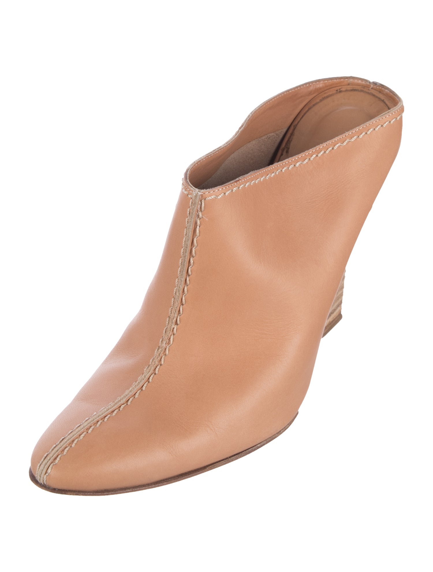 Manolo Blahnik Leather Mules