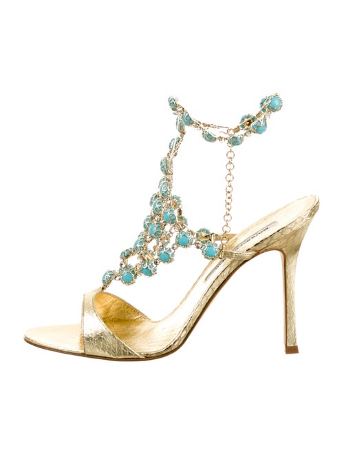 manolo blahnik raqui snakeskin sandals