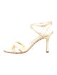 Manolo Blahnik Metallic Sandals