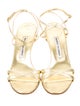 Manolo Blahnik Metallic Sandals