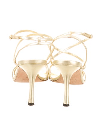 Manolo Blahnik Metallic Sandals