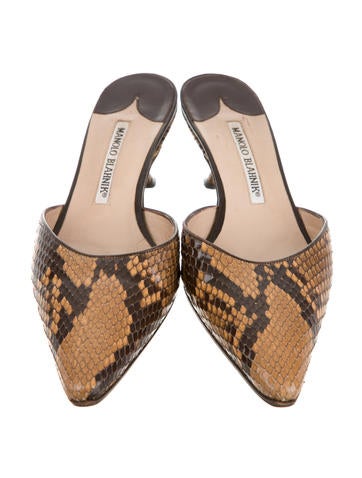 snake skin mule