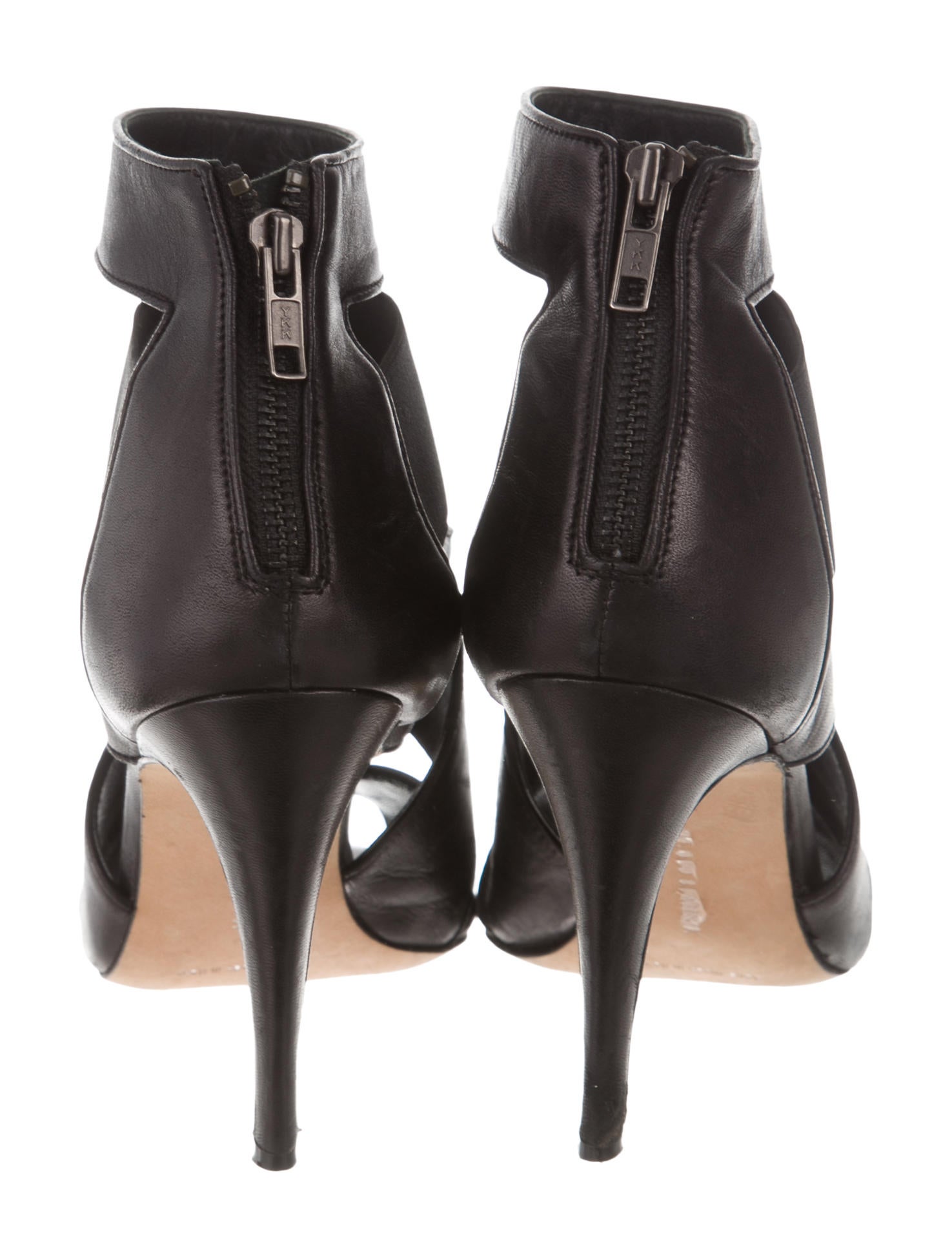 leather cross strap sandals