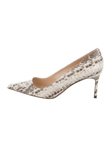 Manolo Blahnik Python BB Pumps