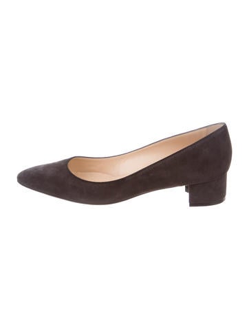 Manolo Blahnik Listony Suede Pumps