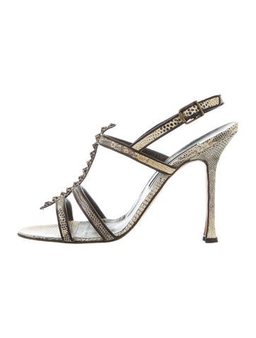 Manolo Blahnik Karung Cage Sandals