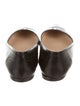 Manolo Blahnik Leather Pointed-Toe Flats