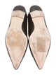 Manolo Blahnik Leather Pointed-Toe Flats