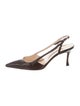Manolo Blahnik Pointed-Toe Slingback Pumps