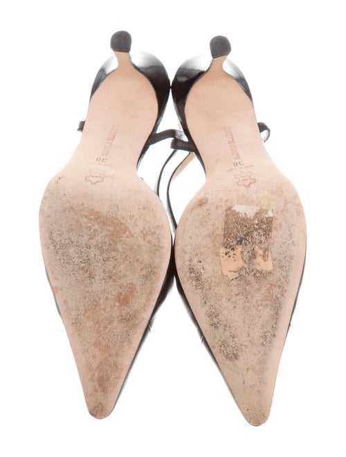 Manolo Blahnik Pointed-Toe Slingback Pumps
