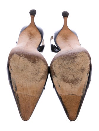 Manolo Blahnik Slingback Pointed-Toe Pumps