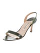 Manolo Blahnik Crocodile Slingback Sandals