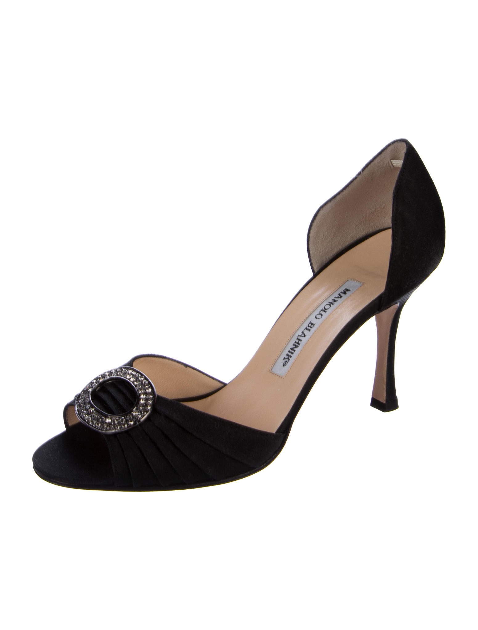 manolo blahnik sedaraby embellished dorsay pumps