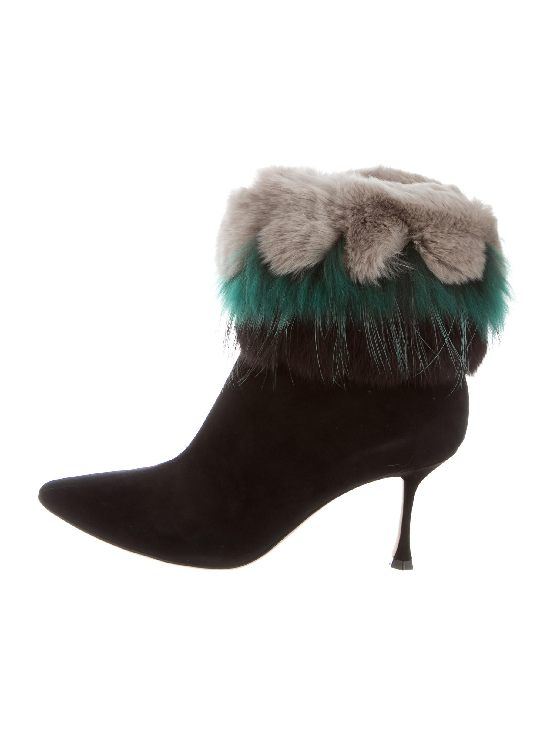manolo blahnik fur boots