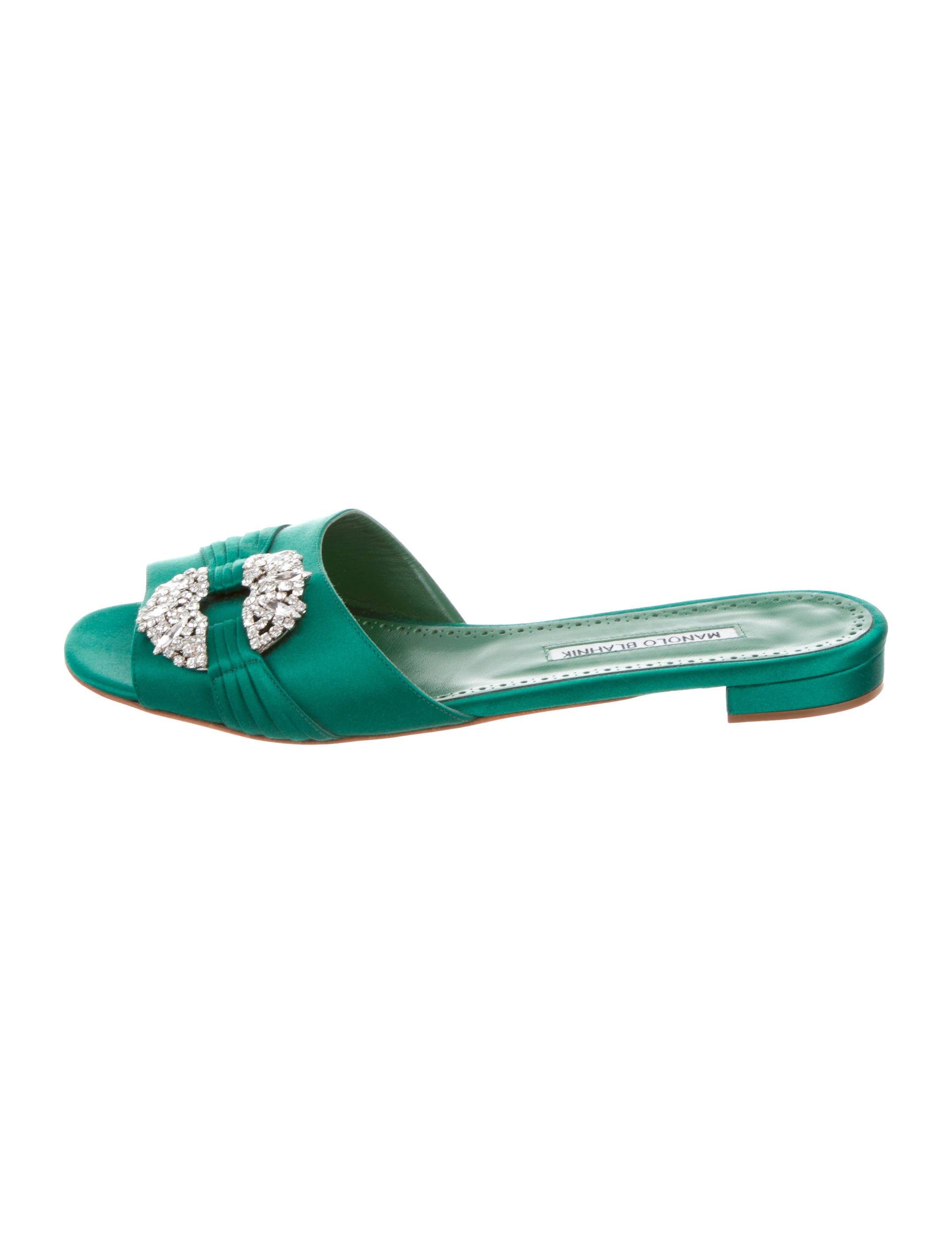 Manolo Blahnik◆PRALINA◆サテンスライドサンダル 10mm Manolo Blahnik◇PRALINA◇サテンスライドサンダル 10mm (Manolo