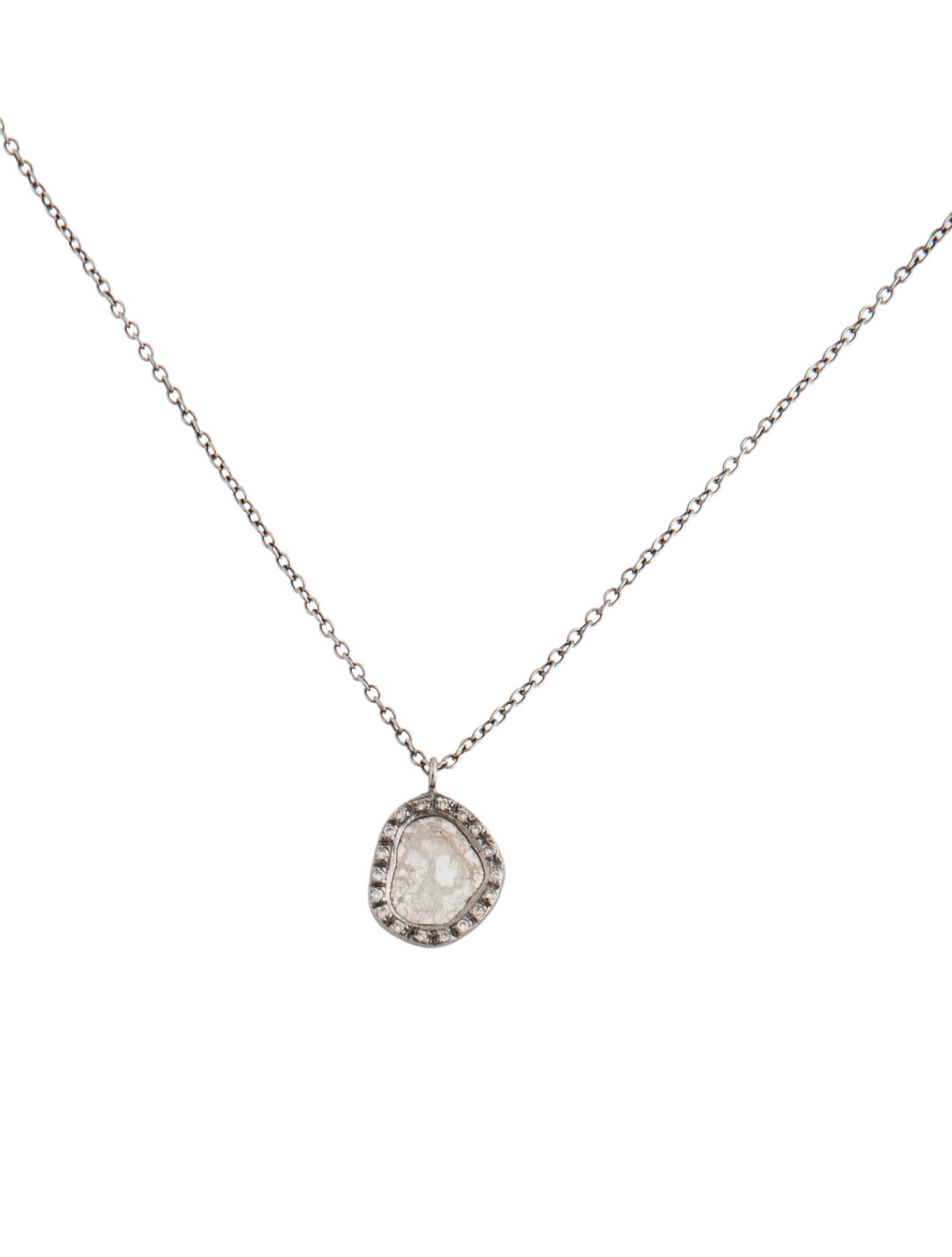 Monique Péan 18K Diamond Slice Pendant Necklace