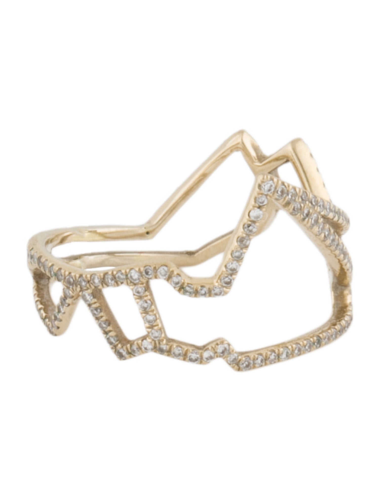 Monique Péan 18K Diamond Abstract Ring