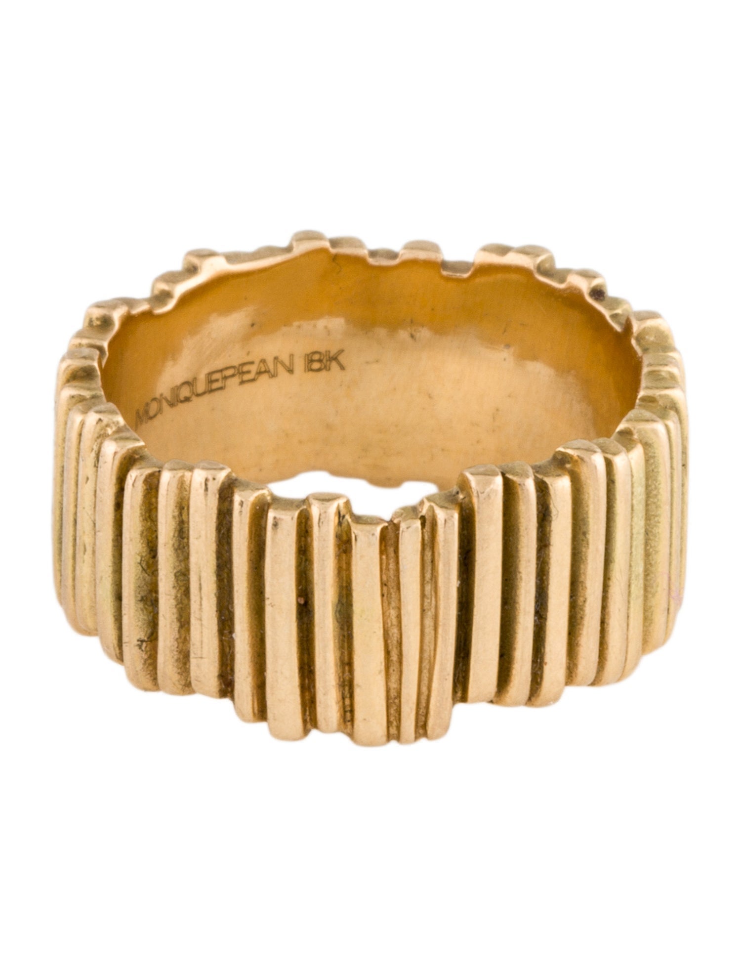 Monique Péan 18K Reeded Band