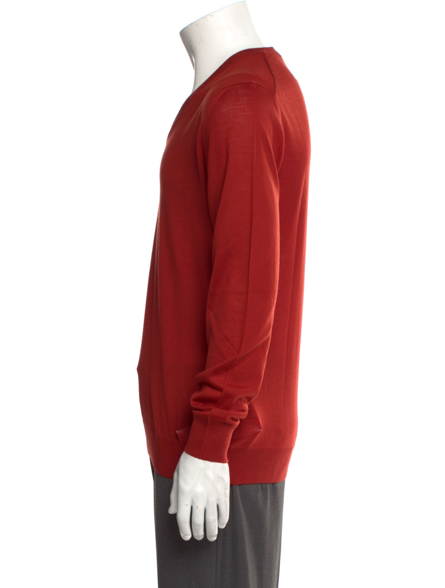 V-Neck Long Sleeve Pullover Sweater
