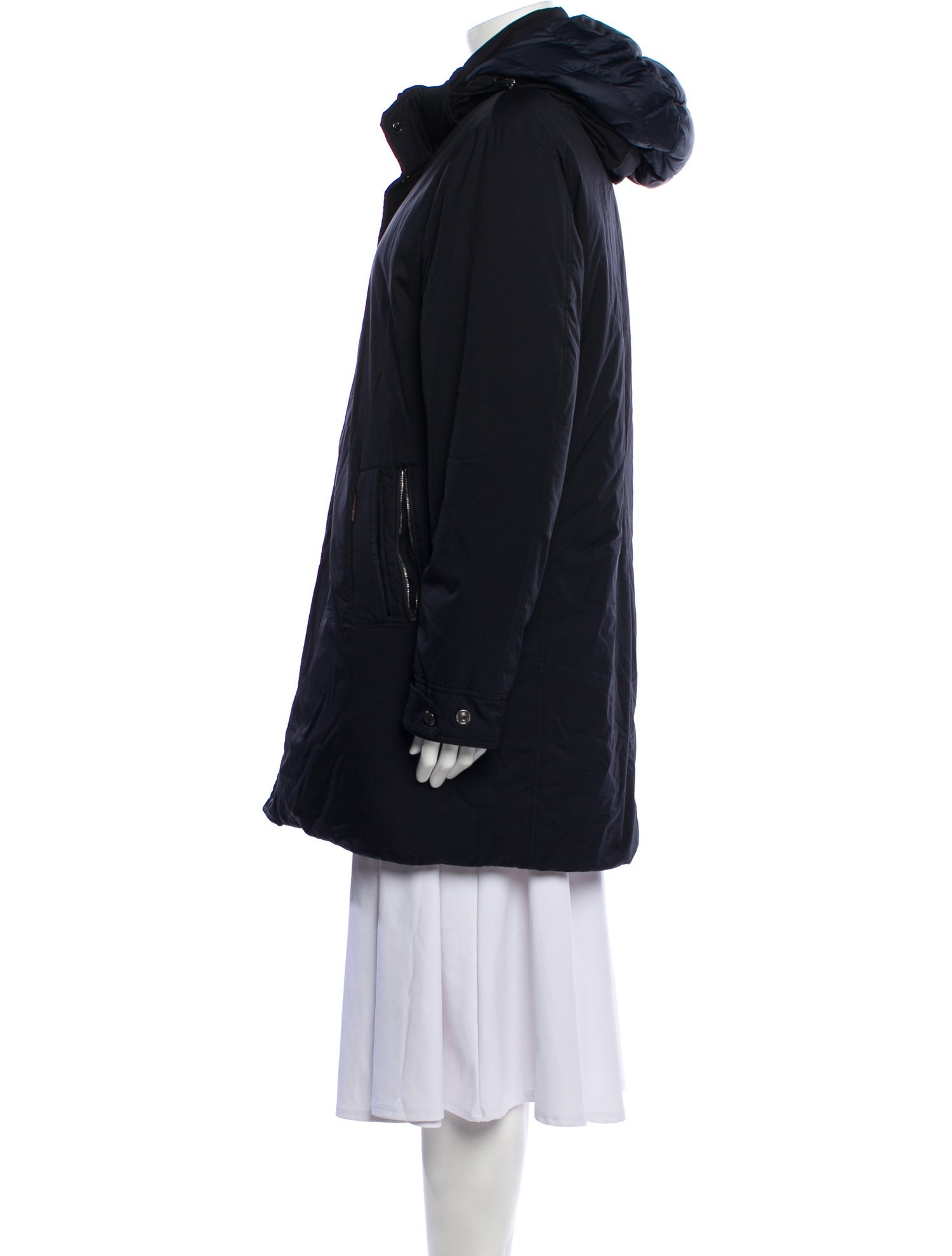 MooRER Nylon Faux Fur Coat