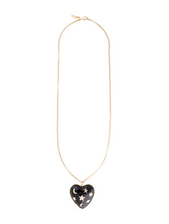 Moschino Moon and Stars Pendant Necklace