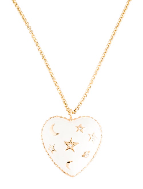 Moschino Moon and Stars Pendant Necklace