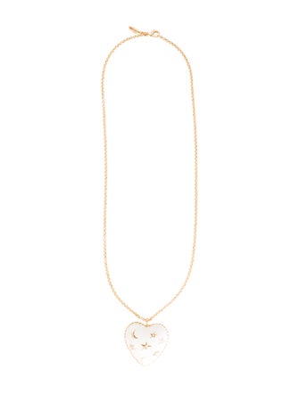 Moschino Moon and Stars Pendant Necklace
