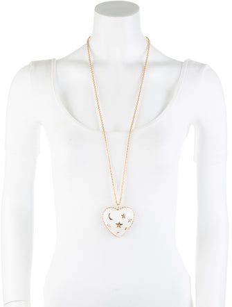 Moschino Moon and Stars Pendant Necklace