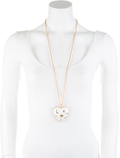Moschino Moon and Stars Pendant Necklace