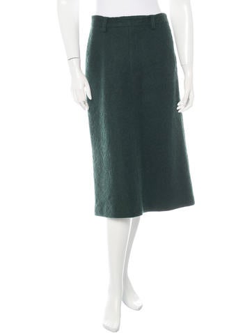 Moschino Mohair-Blend Midi Skirt