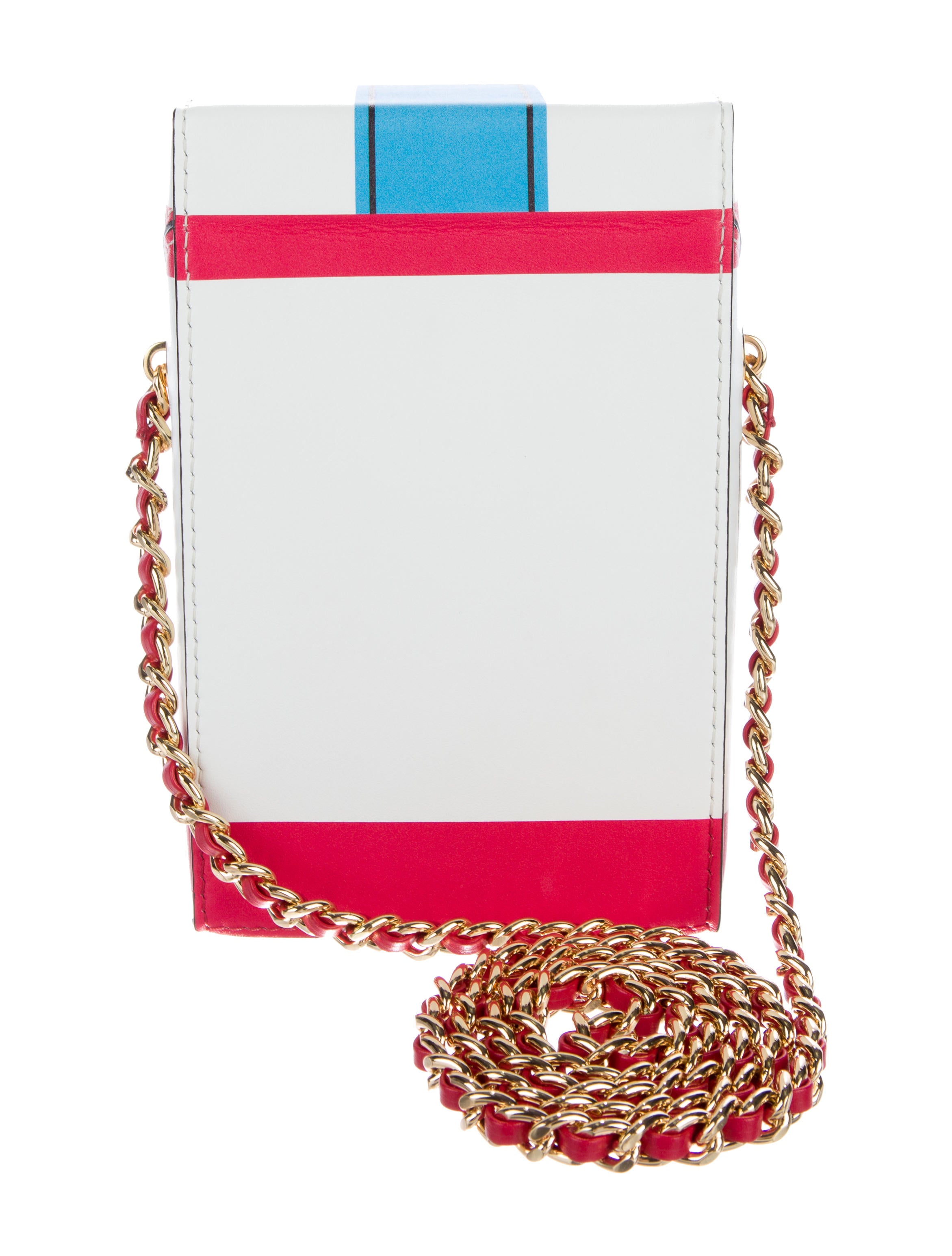 Moschino Fashion Kills Cigarette Bag w/ Tags - White Crossbody Bags,  Handbags - MOS26245