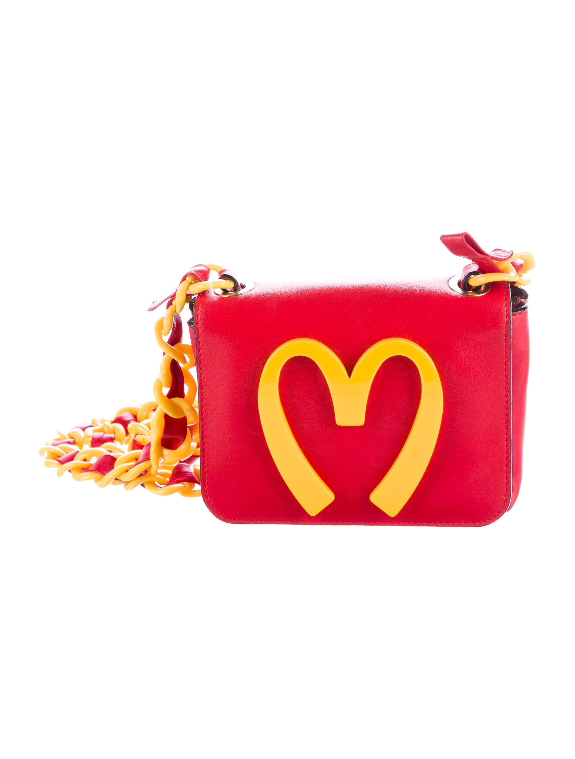 Moschino McDonald's Fast Food Crossbody Bag Red Crossbody Bags