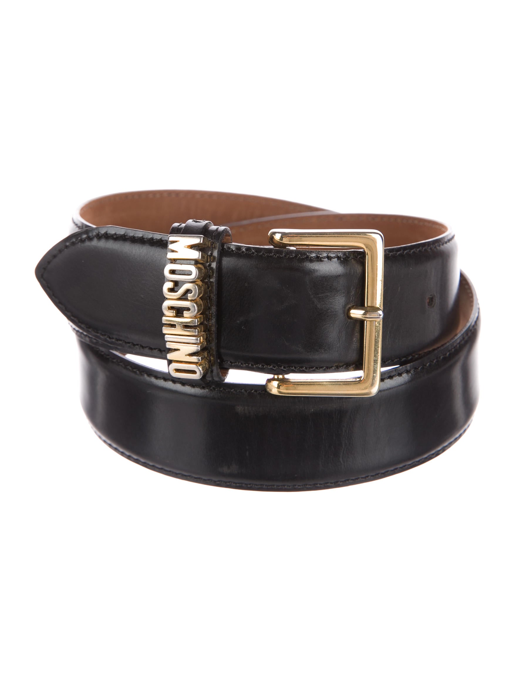Moschino Leather Logo Belt - Accessories - MOS28460 | The RealReal
