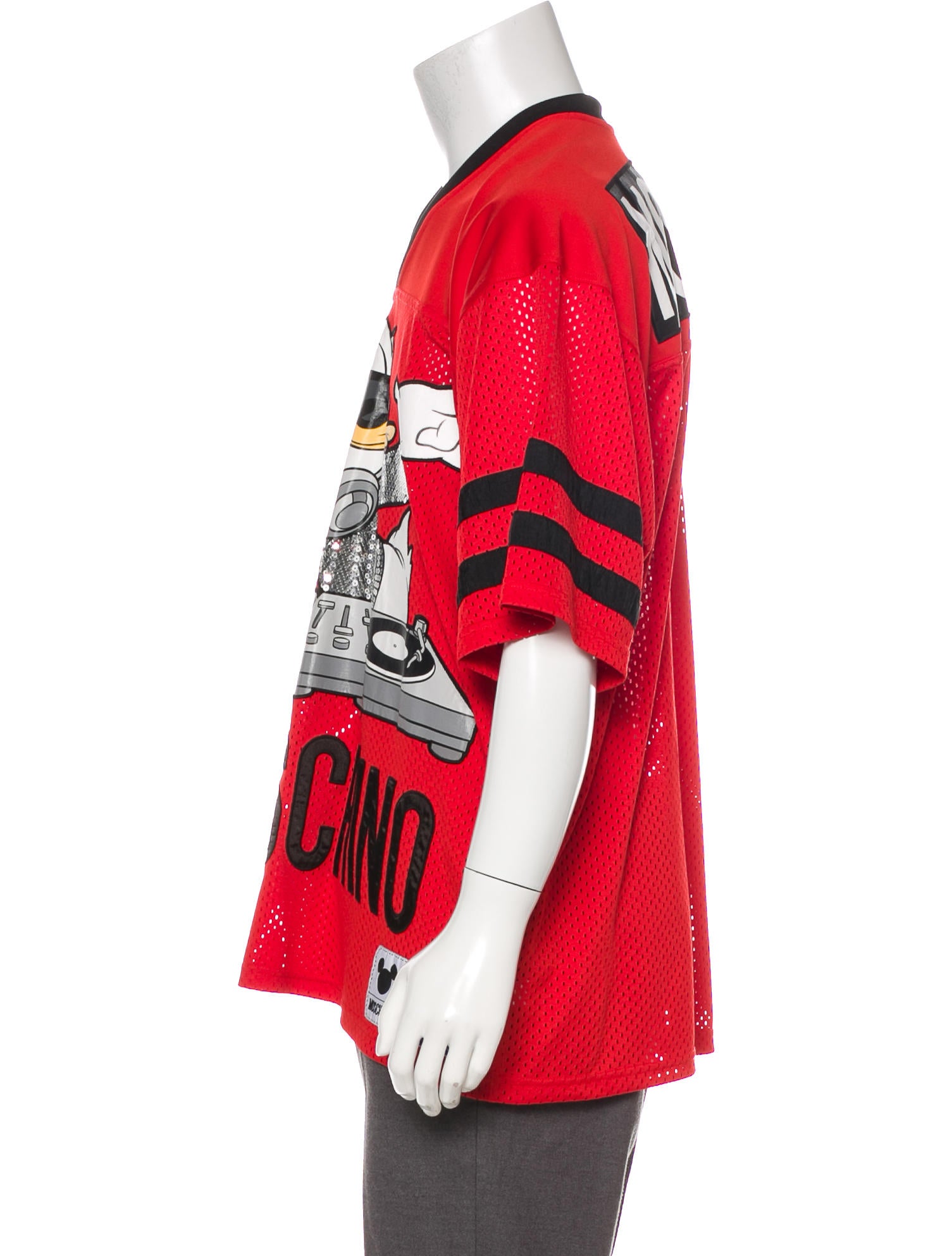 Moschino x Disney x H&M 2018 Donald Duck Logo Jersey - Red T
