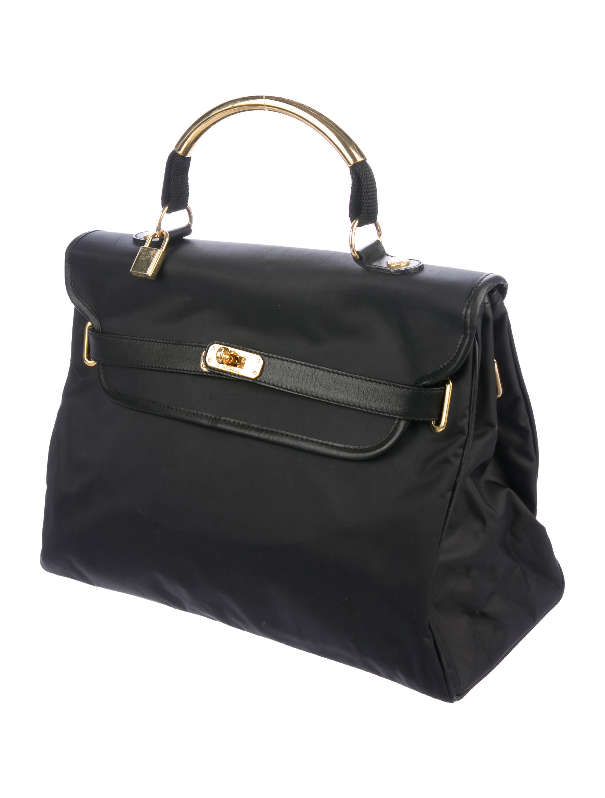 Moschino Kelly Redwall Nylon Bag - Black Satchels, Handbags