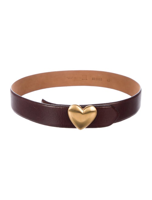 Moschino Leather Belt gold