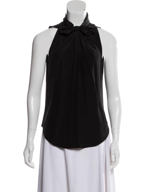 Moschino Silk Halterneck Top Black
