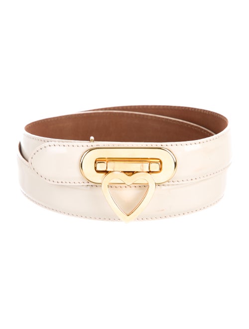 Moschino Leather Hip Belt gold