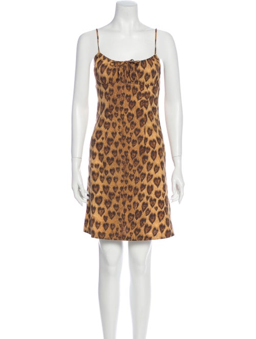 Moschino Animal Print Mini Dress