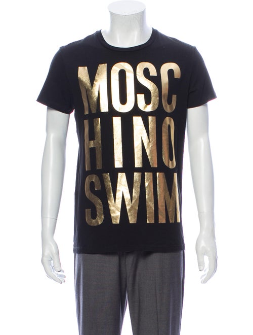 Moschino Swim Printed T-Shirt Black