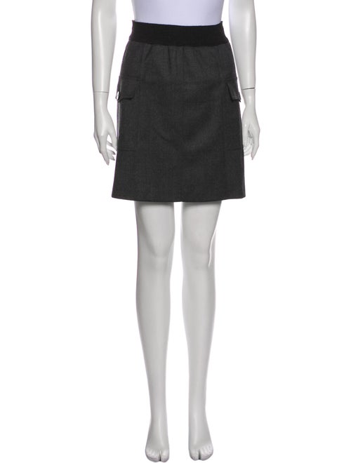 Moschino Virgin Wool Mini Skirt Wool