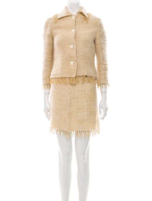 Moschino Mohair Skirt Suit
