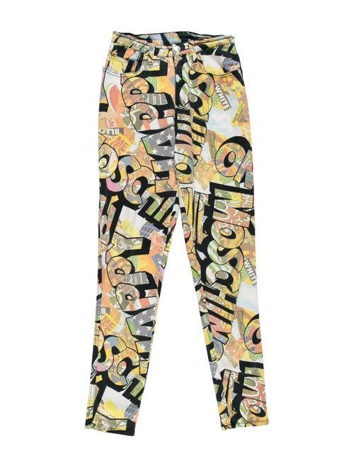 Moschino Vintage Skinny Leg Jeans Yellow