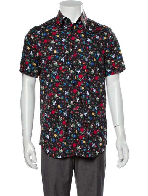 Moschino Floral Floral Print Shirt Black