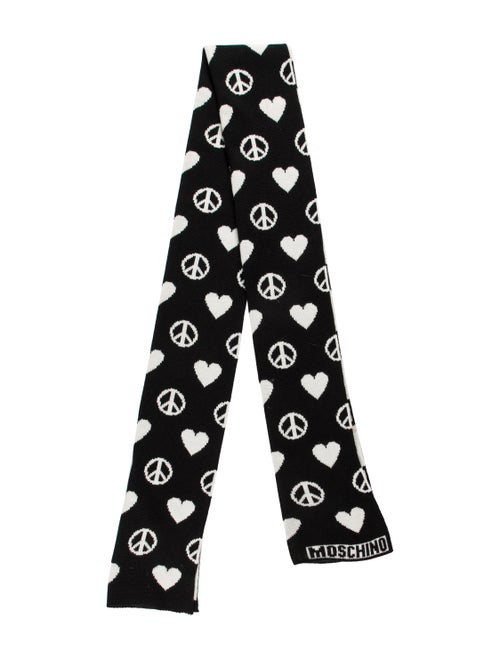 Moschino Merino Wool Printed Scarf Wool