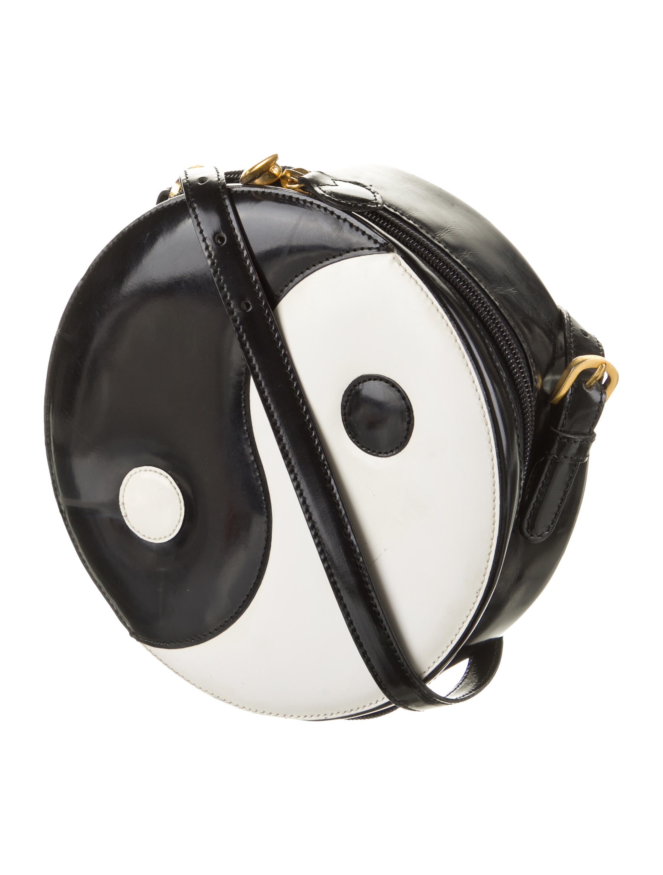 Moschino Yin Yang Crossbody - Black Shoulder Bags, Handbags